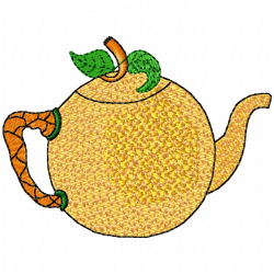 Teapots Embroidery Design 1 Teapots Embroidery Design 1